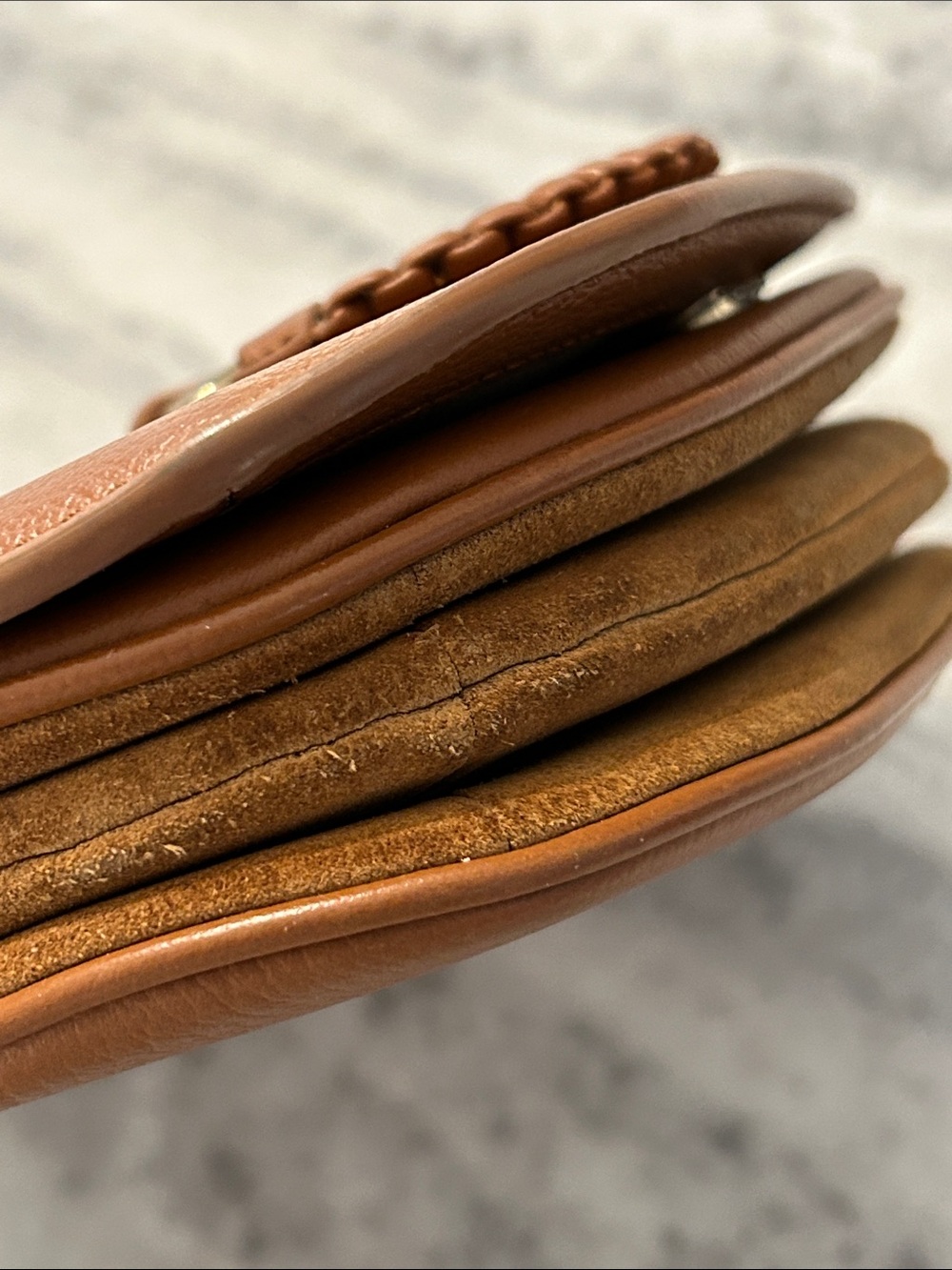 See by Chloé Hana Small Crossbody Bag  Caramello Brown Tan Suede Leather - Picture 11 of 13